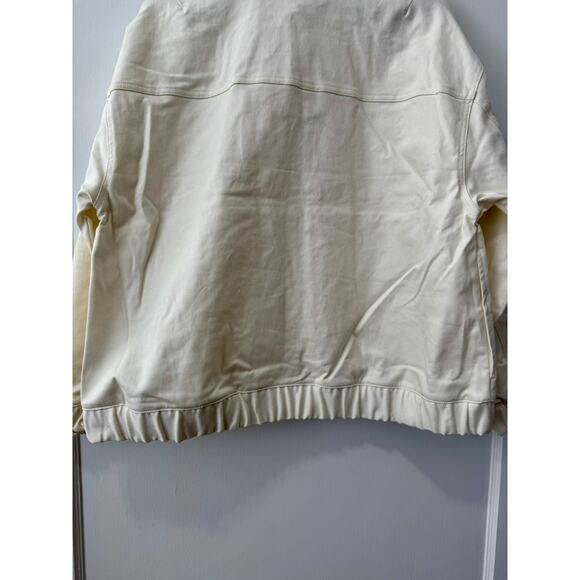Air Jordan NWT Women's Creme Ivory Utility Bomber Jacket Size Medium Fits S, L - Picture 14 of 16